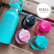 Load image into Gallery viewer, 360° Rotating Handle Straw Lid – Alternative Replacement Lid for Stainless Steel Insulated Bottles