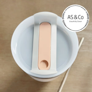 Stainless Steel Insulated 590ml 20OZ Travel Cup with 3-Way Lid & Straw - Powder Coated