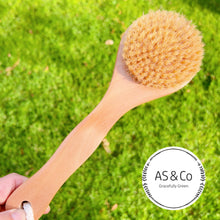 Load image into Gallery viewer, Wooden Body Brush for Dry-brushing 26x8cm Natural