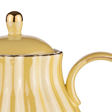 Load image into Gallery viewer, Parisienne Pearl Bone China 950ml Teapot with Stainless Steel Infuser - Buttermilk