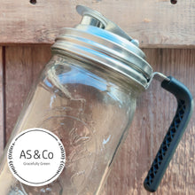 Load image into Gallery viewer, Spill-Proof Flip Top Spout Jar Lid With Handle – Food Grade 304 Stainless Steel - 86mm