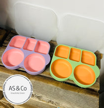 Load image into Gallery viewer, Silicone Baby Toddler Bento Bowl Lunch Box with Lid &amp; Suction Base