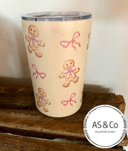 Load image into Gallery viewer, Stainless Steel Insulated 350ml Reusable Cup - Gingerbread Man