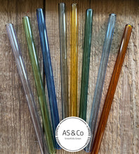 Load image into Gallery viewer, Borosilicate Glass 8mm Reusable Cocktail Straws - 15cm Straight
