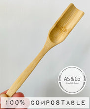Load image into Gallery viewer, Bamboo Natural Tea Coffee Wooden Spoon 18cm