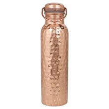 Load image into Gallery viewer, Hammered Copper Reusable Drink Bottle 950ml
