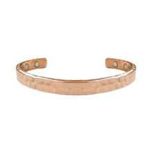 Load image into Gallery viewer, Hammered Copper Magnetic  Bracelet