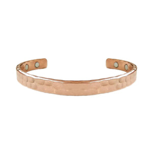 Hammered Copper Magnetic  Bracelet