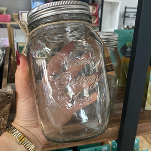 Reclaimed Large Sprouting Jars With 304 SS Sprouting Mesh Lid