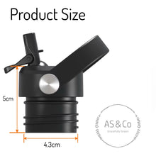 Load image into Gallery viewer, 360° Rotating Handle Straw Lid – Alternative Replacement Lid for Stainless Steel Insulated Bottles