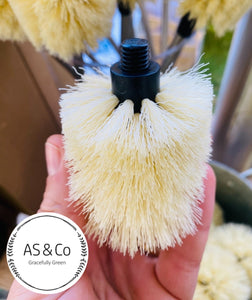 Bamboo Handle Drink Bottle Cleaning Brush Replacement Head