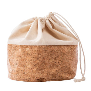 Bread Fruit Veg Storage Pantry Bag - Biodegradable Cotton & Cork