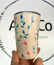 Load image into Gallery viewer, Stainless Steel Insulated 350ml Reusable Cup - Multi Floral Print
