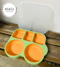 Load image into Gallery viewer, Silicone Baby Toddler Bento Bowl Lunch Box with Lid &amp; Suction Base