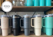 Load image into Gallery viewer, Stainless Steel Insulated 1.18L 40OZ Quencher Large Travel Cup with Handle &amp; Straw - Powder Coated