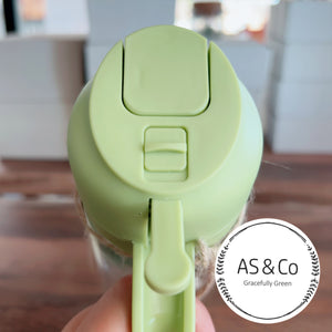 Glass 2-in-1 Oil Spray & Pour Bottle 470ml - Green Glass