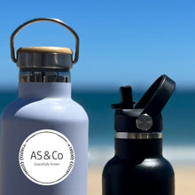 Load image into Gallery viewer, 360° Rotating Handle Straw Lid – Alternative Replacement Lid for Stainless Steel Insulated Bottles