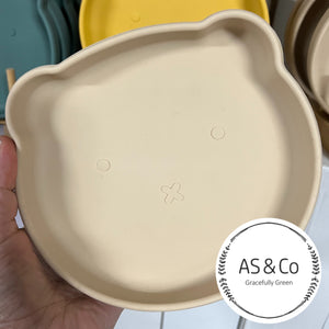 Silicone Baby Toddler Bear Bowl with Suction Base