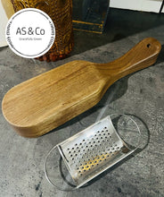 Load image into Gallery viewer, Acacia Wood Handheld Grater with Holder