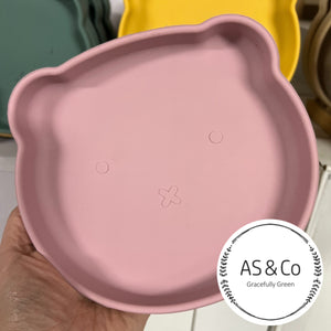 Silicone Baby Toddler Bear Bowl with Suction Base