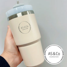 Load image into Gallery viewer, Stainless Steel Insulated 590ml 20OZ Travel Cup with 3-Way Lid &amp; Straw - Powder Coated