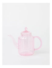 Load image into Gallery viewer, Borosilicate Glass Pink Teapot with Glass Infuser 500ml - Gift Boxed