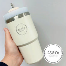 Load image into Gallery viewer, Stainless Steel Insulated 590ml 20OZ Travel Cup with 3-Way Lid &amp; Straw - Powder Coated