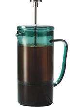 Load image into Gallery viewer, Borosilicate Glass Coffee Press in Green - 750ml &amp; 1000ml 1L