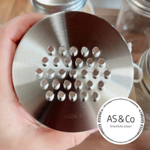 Load image into Gallery viewer, Grater Jar Lid – Wide-Mouth 86mm Food Grade 304 Stainless Steel