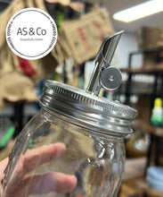 Load image into Gallery viewer, Auto-Open Pour Spout Jar Lid - Food Grade 304 Stainless Steel - 70mm and 86mm