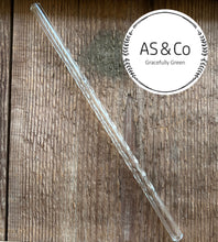 Load image into Gallery viewer, Borosilicate Glass 8mm Reusable Straws - 20cm Straight
