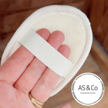 Load image into Gallery viewer, Natural Loofah Oval 12cm Face Body Bath Sponge Pad with Elastic Band