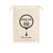 Load image into Gallery viewer, Brunswick Bakers Reusable Cotton Bread Bag with Drawstring