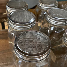 Load image into Gallery viewer, Reclaimed Small Sprouting Jars With 304 SS Sprouting Mesh Lid
