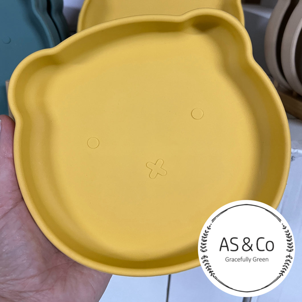 Silicone Baby Toddler Bear Bowl with Suction Base