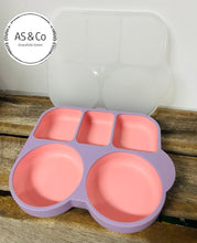 Load image into Gallery viewer, Silicone Baby Toddler Bento Bowl Lunch Box with Lid &amp; Suction Base