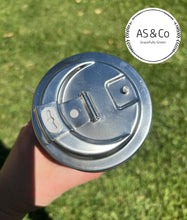 Load image into Gallery viewer, 450ml Reusable Glass Takeaway Cup with Stainless Steel Lid