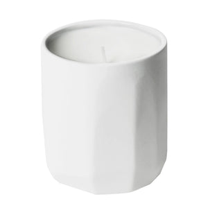 Stoneware Carved Soy Candle - White Tea