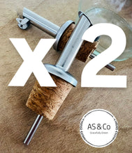 Load image into Gallery viewer, 304 Stainless Steel &amp; Cork Bottle Pourer