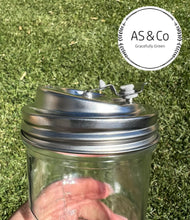 Load image into Gallery viewer, 450ml Reusable Glass Takeaway Cup with Stainless Steel Lid