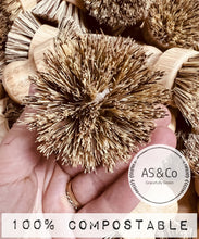Load image into Gallery viewer, Bamboo Cleaning pot Dish Scrubbing Brush With Natural Sisal Bristle - 100% Compostable
