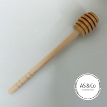 Load image into Gallery viewer, Wooden Honey Dipper Stirrer Stick - 15cm