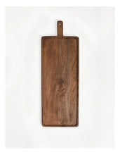 Load image into Gallery viewer, Serving Paddle Board Rectangular Mango Wood Bevelled Edge 70x25cm