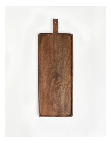Serving Paddle Board Rectangular Mango Wood Bevelled Edge 70x25cm