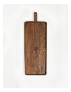 Serving Paddle Board Rectangular Mango Wood Bevelled Edge 70x25cm