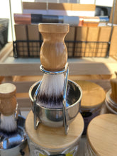 Load image into Gallery viewer, Shaving Brush, Bowl &amp; Stand Set
