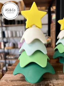 Stackable Silicone Christmas Tree Baby Toddle Toy
