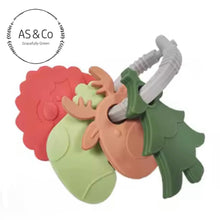 Load image into Gallery viewer, Silicone Christmas Baby Toddle Teething Toy