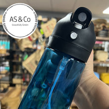 Load image into Gallery viewer, Glass 2-in-1 Oil Spray &amp; Pour Bottle 470ml - Blue Glass