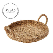 Load image into Gallery viewer, Seagrass Natural Decorative Basket Tray With Handles